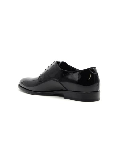 Derbies homme Rossi de cérémonie en cuir verni avec semelle en cuir
