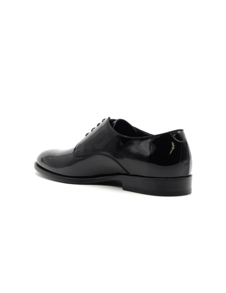 Derbies homme Rossi de cérémonie en cuir verni avec semelle en cuir