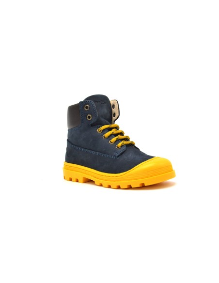 Walkey scarponcino bambino in suede con fondo roccia