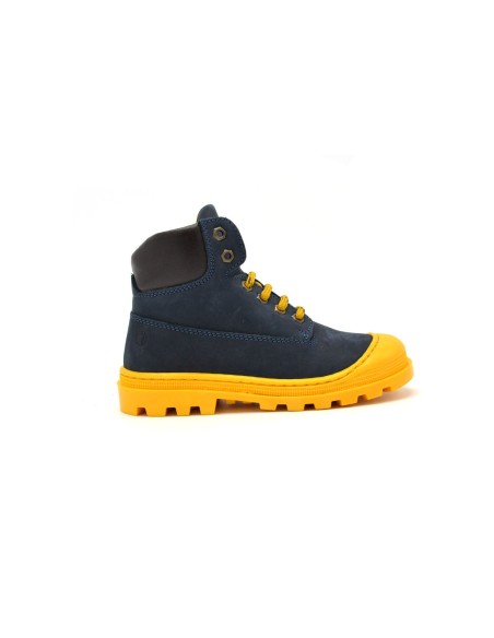 Walkey scarponcino bambino in suede con fondo roccia