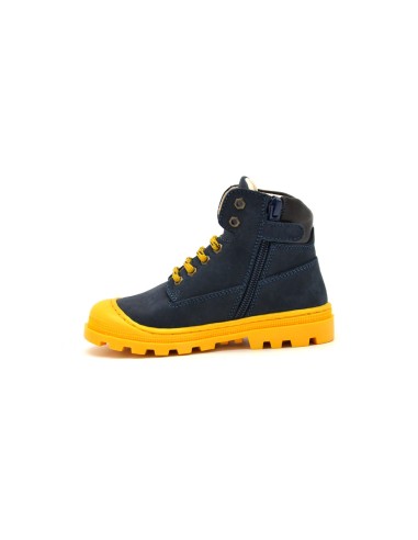 Walkey scarponcino bambino in suede con fondo roccia