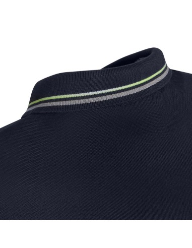 Geox Sustainable men's polo shirt in cotton pique with knitted collar