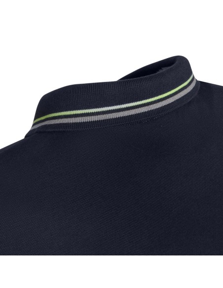 Geox Sustainable men's polo shirt in cotton pique with knitted collar