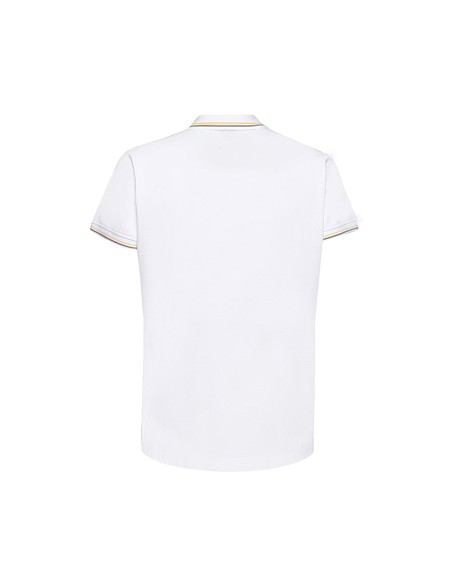 Geox Sustainable men's polo shirt in cotton pique with knitted collar