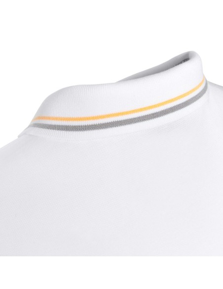 Geox Sustainable men's polo shirt in cotton pique with knitted collar