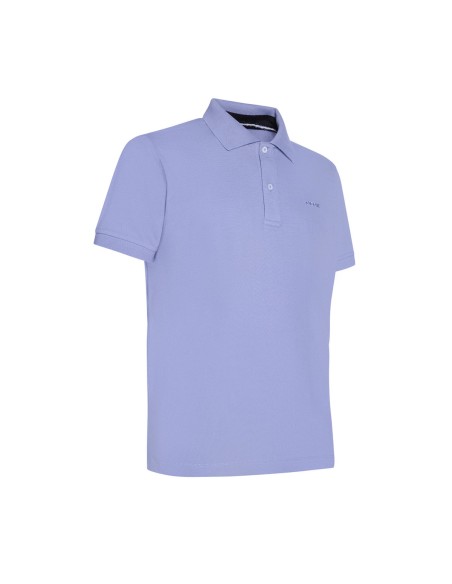 Geox Sustainable men's polo shirt in cotton pique with knitted collar