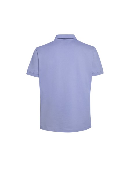 Geox Sustainable men's polo shirt in cotton pique with knitted collar