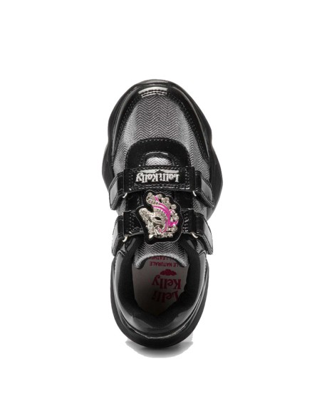 Lelli Kelly Unicorno girl sneaker in patent leather and glitter fabric LK5910